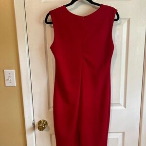 Elegant Red Sleeveless Dress